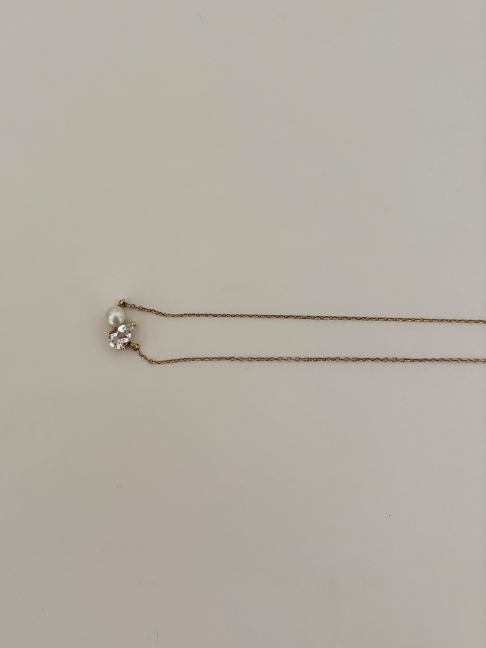 Pearl Toi et Moi Necklace